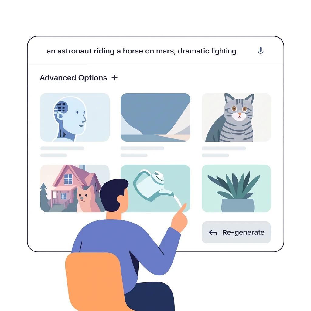 Imagine, Generate, Publish, Happy Customer.